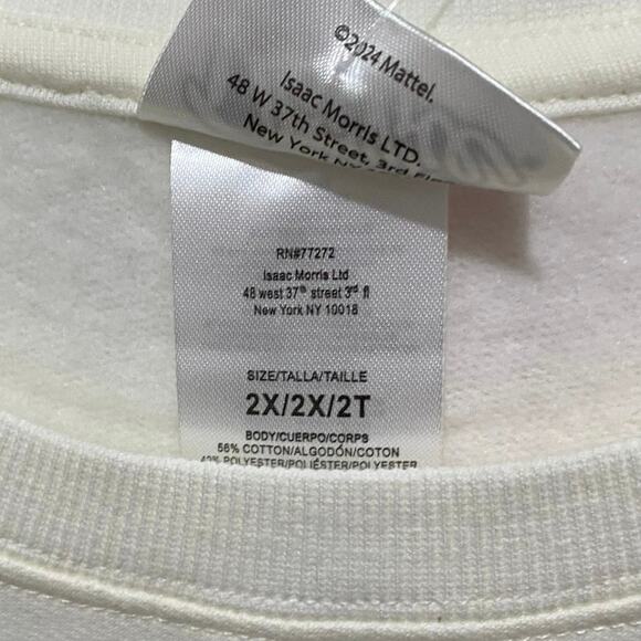 Barbie Vacay Mode Sweatshirt Size 2X Pullover Crew Neck Top New in Package - Picture 7 of 8